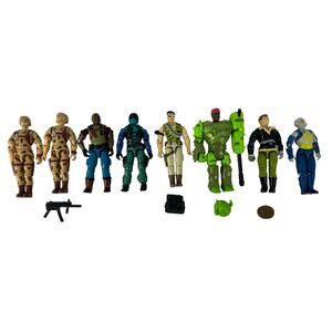 GI Joe ARAH Vintage Figure Lot Duke Roadblock Gung Ho Beach Head Law